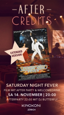 Theatrical poster for After Credits – Saturday Night Fever